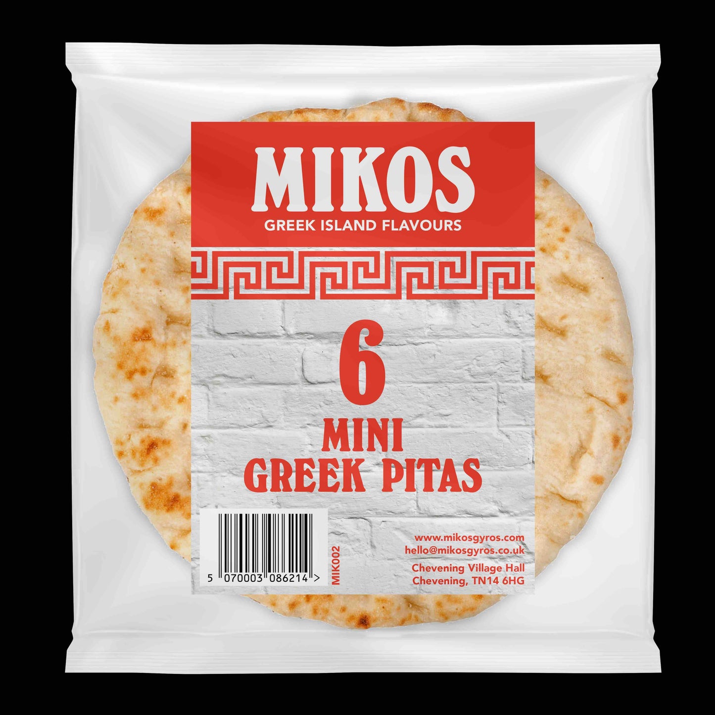 Greek Pitas Mini (Pack of 6) 16cm